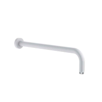 A-QA, ALB MAT, BRAT DE DUS, CU ROZETA ROTUNDA, L=40CM, 6651453-00
